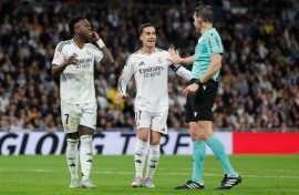 Real Madrid's Brazilian forward Vinicius Junior and Spanish defender will miss the club's final La Liga matches of the season