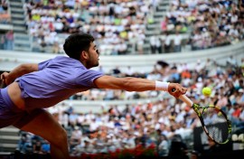 Carlos Alcaraz is bidding to win his first Italian Open title this week