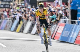 Australian cyclist Rohan Dennis in competitive action in 2023