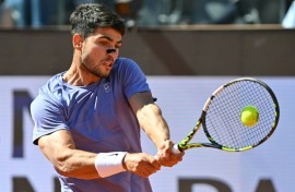 Carlos Alcaraz reached the Italian Open final on Friday.