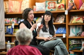 Mariah Blake, author of "They Poisoned the World: Life and Death in the Age of Forever Chemicals" speaks at Vroman's Bookstore in Pasadena, California