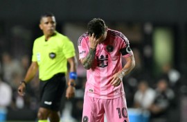 Lionel Messi was frustrated again as Inter Miami lost 3-0 at home to Orlando City in MLS on Sunday.