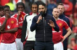 Ruben Amorim apologised to supporters for Man Utd's 'disaster' season