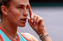 Aryna Sabalenka reached her third successive French Open quarter-final