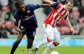 Former Arsenal player Jay Emmanuel-Thomas (left) was jailed on Thursday for his role in a drug smuggling plot