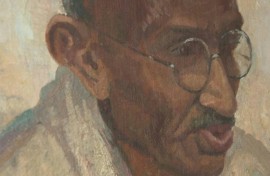 Rare Gandhi oil portrait goes up for auction