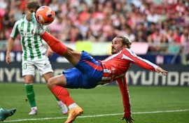 Atletico Madrid's French forward Antoine Griezmann ended the season in poor form but signed a new contract