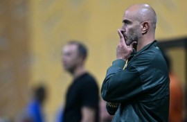 Chelsea coach Enzo Maresca during his team's game against Los Angeles FC in Atlanta on Monday