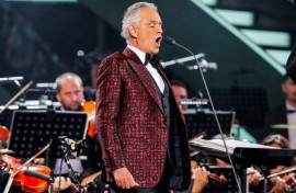Italian tenor Andrea Bocelli