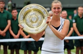 Former Wimbledon champion Petra Kvitova