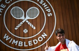 Carlos Alcaraz is aiming for a third straight Wimbledon title