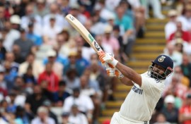 India's Rishabh Pant goes on the attack against England at Edgbaston