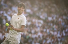 Carlos Alcaraz is closing in on a third consecutive Wimbledon title