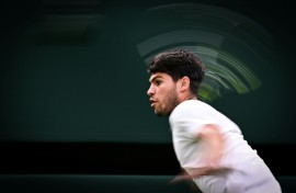 Spain's Carlos Alcaraz is hunting a third straight Wimbledon title