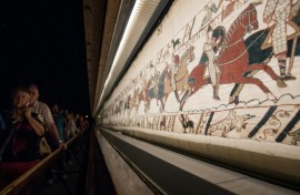 France is to loan the Bayeux Tapestry depiction of the 1066 Battle of Hastings to the defeated country -- Britain