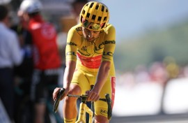 After two days in yellow Irishman Ben Healy gave up the overall lead of the Tour de France after a punishing stage 12 left him over 13 minutes off the pace