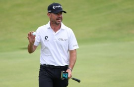 Brian Harman shot to the top of the leaderboard at the British Open on Friday