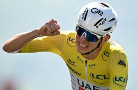 Slovenian rider Tadej Pogacar won for a second straight day