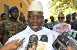Dictator Yahya Jammeh, seen in November 2011, carried out a witchcraft purge in Gambia from 2008 to 2009