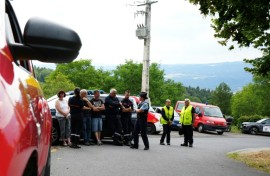 The accident occurred near the town of Ambert in central France