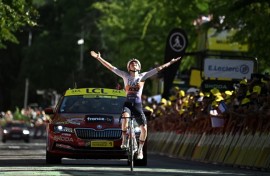 Maeva Squiban winning a second consecutive stage