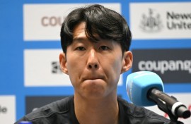 Son Heung-min during a pre-match press conference in Seoul on August 2, 2025