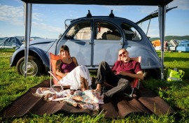 Jamie and Mike came from Hamburg to take part in the 2CV rally in Slovenia