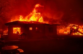 The Los Angeles blazes in January constitute the largest-ever insured wildfire loss event by far, reaching an estimated $40 billion, said Swiss Re