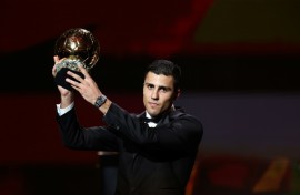 Rodri was a surprise winner of last year's men's Ballon d'Or