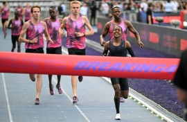 Faith Kipyegon came up short in her attempt to become the first woman to break four minutes for the mile