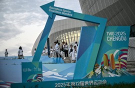 Volunteers at the World Games in Chengdu