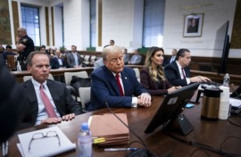 Then former president Donald Trump attended hearings of the civil fraud trial at New York State Supreme Court