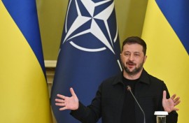 'When Russia raises the issue of security guarantees, I honestly do not yet know who is threatening them,' said Zelensky