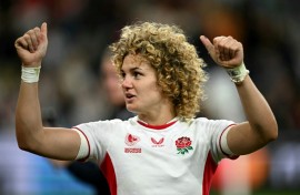 England full-back Ellie Kildunne applauds the fans at Sunderland's Stadium of Light