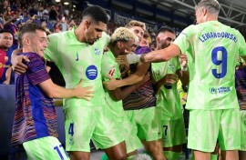 Lamine Yamal's cross forced a late own-goal as Barcelona fought back to win 3-2 at Levante