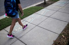 A welcome back note on the first day of school in Washington -- a show of support as Immigration and Customs Enforcement (ICE) raids increase in the city
