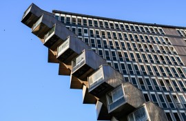 One expert said the hotel's top-heavy design, achieved using imported steel, was an 'engineering feat'