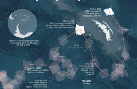 The world's largest iceberg is breaking up