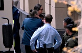Convicted murderer Erin Patterson (top, C) arrives at the Supreme Court of Victoria in Melbourne on September 8, 2025