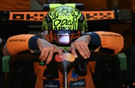 McLaren's British driver Lando Norris was fastest in Friday's second practice session at the Italian Grand Prix