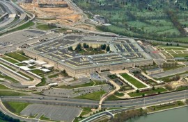 An aerial view of the Pentagon