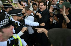 The police said 890 people were arrested