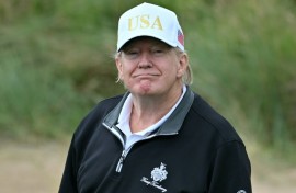 Donald Trump is skipping his usual weekend tee-time to attend the US Open tennis tournament