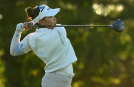 Thailand's Chanettee Wannasaen has a two-shot lead after the first round of the LPGA Queen City Championship