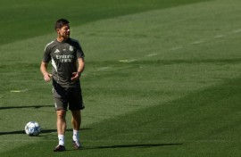 Real Madrid's Spanish coach Xabi Alonso believes Kylian Mbappe is not "anxious" to win the first Champions League of his career