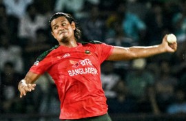 Nasum Ahmed delivered a miserly spell to help keep Bangladesh in the tournament