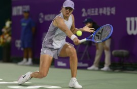 Iga Swiatek reached the final of the Korea Open on Saturday