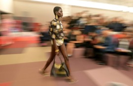 A model walks the runway during the Fendi collection show at Milan's Fashion Week Womenswear Spring / Summer 2026