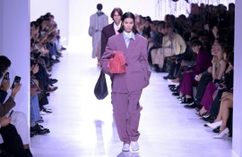 Bottega Veneta, known for its handbags, offered a clothing collection showing off what it called 'soft functionality'