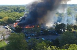 Police said the gunman set the church alight after opening fire with an assault rifle during a Sunday service